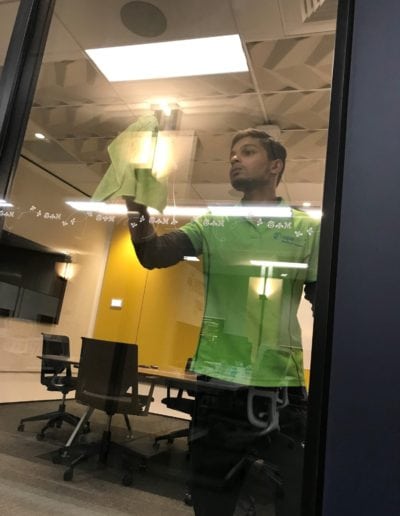 Glass cleaning